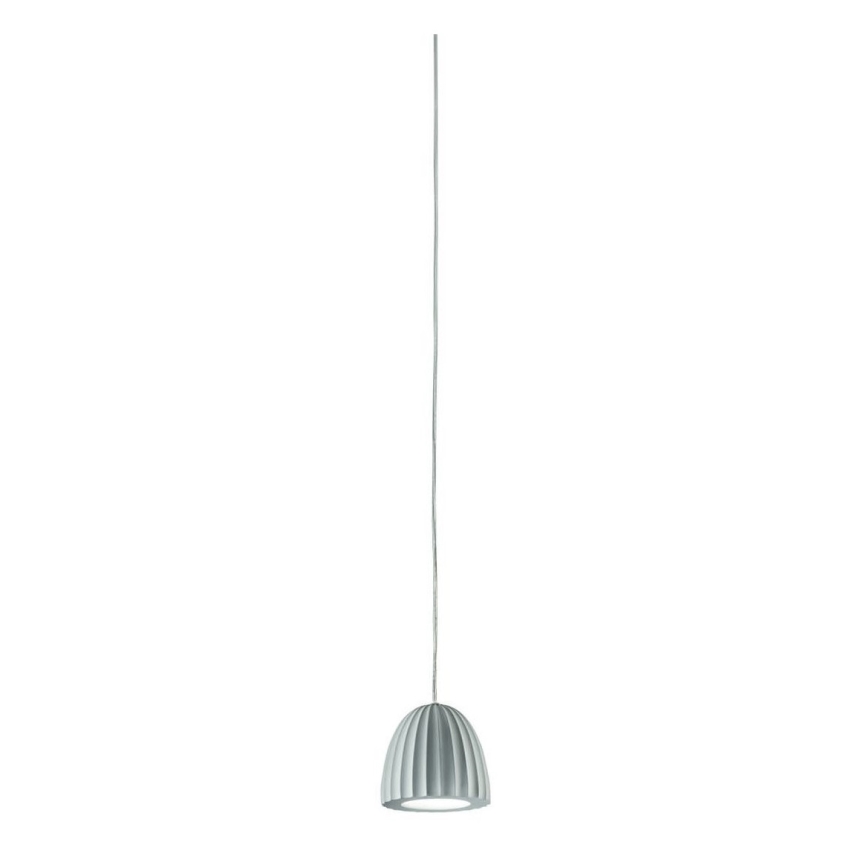 Ondaluce - Pendul cu cablu CONCRETE 1xGU10/7,5W/230V diam. 10,5 cm beton/gri
