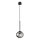 Ondaluce - Pendul cu cablu JEWEL 1xE14/10W/230V Ø 17 cm negru/fumuriu