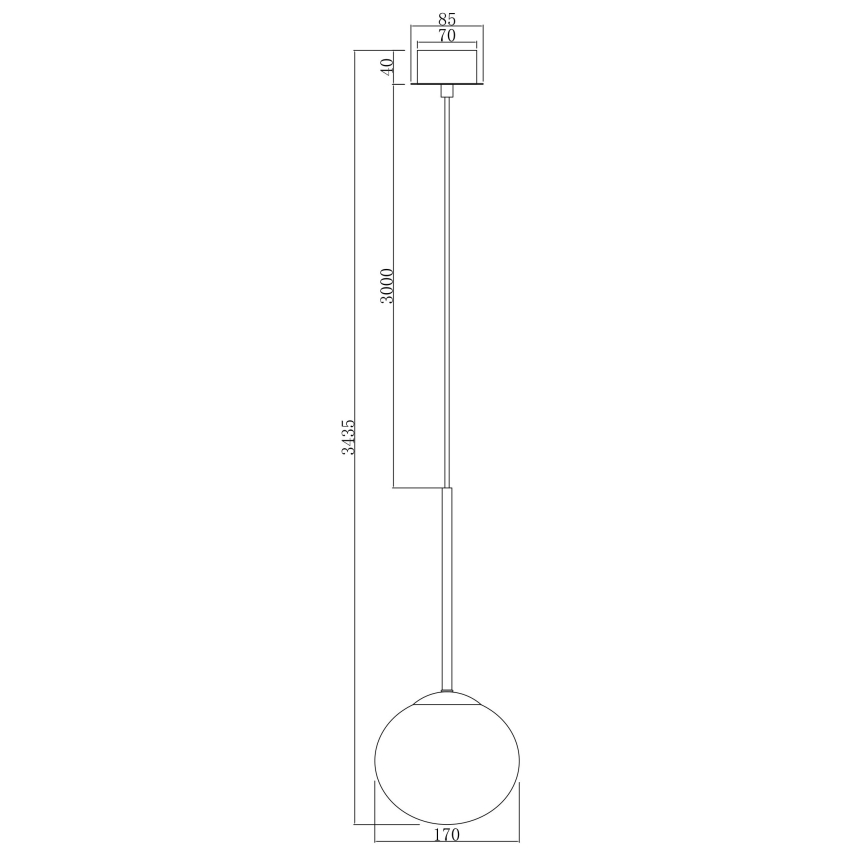 Ondaluce - Pendul cu cablu JEWEL 1xE14/10W/230V Ø 17 cm negru/fumuriu