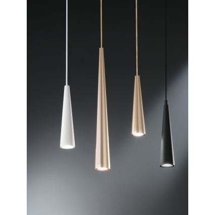 Ondaluce - Pendul pe cablu NOA, 1xGU10/20W/230V, diam. 5,5 cm, auriu