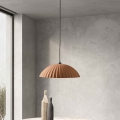 Ondaluce - Pendul pe cablu RUSTIC, 1xE27/15W/230V, Ø 50 cm, beton/maro