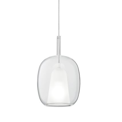 Ondaluce - Pendul pe cablu THELMA 1xE27/15W/230V, Ø 19,5 cm, auriu/transparent