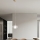 Ondaluce - Pendul pe cablu THELMA 1xE27/15W/230V Ø 25 cm auriu/transparent