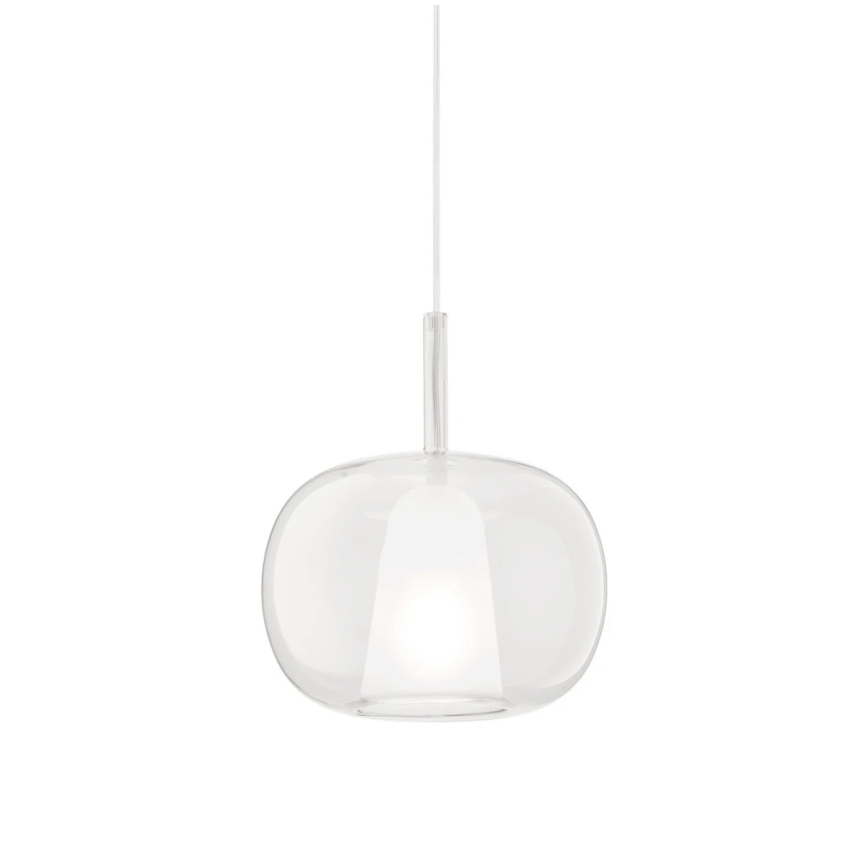 Ondaluce - Pendul pe cablu THELMA 1xE27/15W/230V Ø 25 cm auriu/transparent