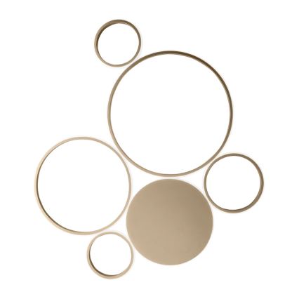 Ondaluce - Plafonieră LED dimabilă POIS LED/68W/230V aurie