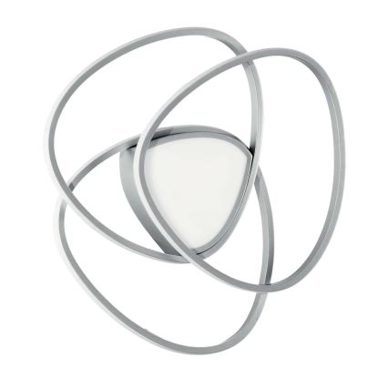 Ondaluce - Plafonieră LED dimabilă ROSE LED/60W/230V 50x54 cm argintie