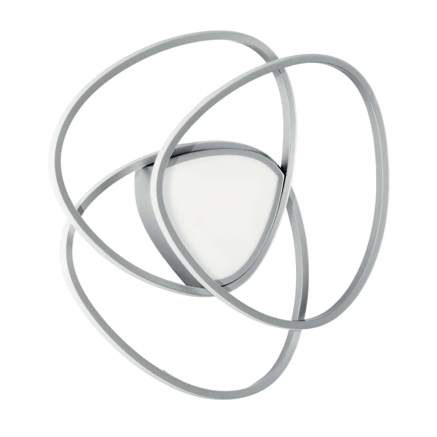 Ondaluce - Plafonieră LED dimabilă ROSE LED/60W/230V 50x54 cm argintie