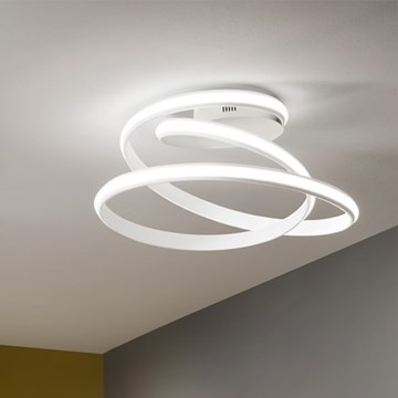 Ondaluce - Plafonieră LED dimabilă VUELTA LED/37W/230V Ø 55 cm albă