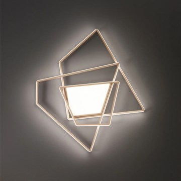 Ondaluce - Plafonieră LED dimmabilă GALAXY LED/90W/230V, aurie