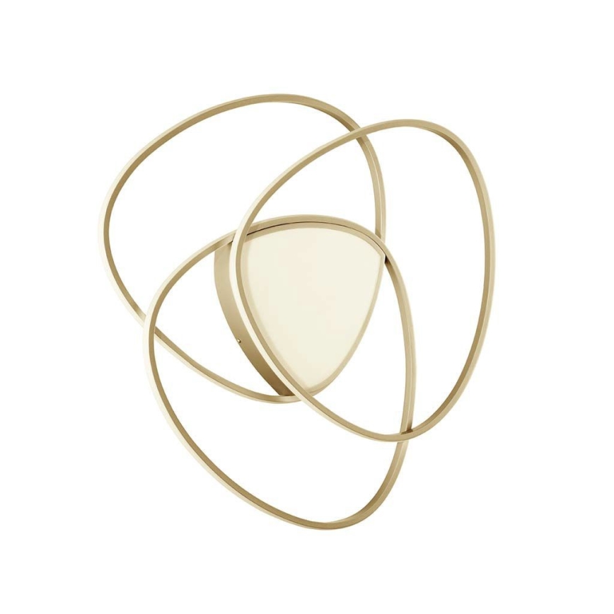 Ondaluce - Plafonieră LED dimmabilă ROSE, 70W/230V, 63x67 cm, aurie