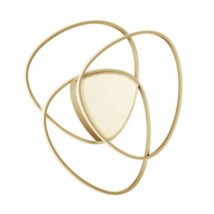 Ondaluce - Plafonieră LED dimmabilă ROSE LED/80W/230V, aurie