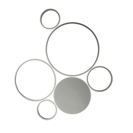 Ondaluce - POIS Plafonieră LED reglabilă, 68W/230V, argintie