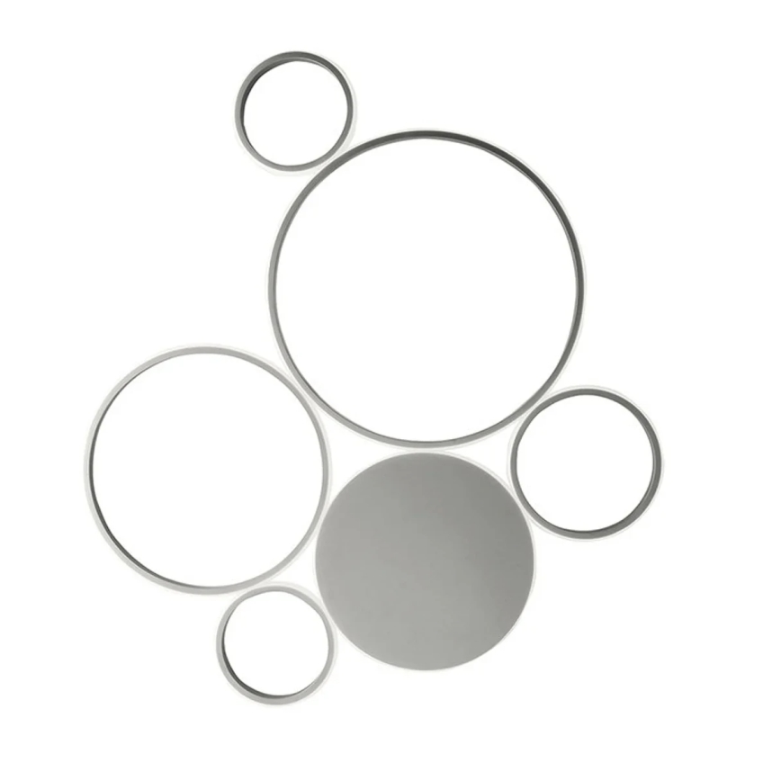 Ondaluce - POIS Plafonieră LED reglabilă, 68W/230V, argintie