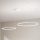 Ondaluce SOEL - Lustră LED dimmabilă suspendată pe cablu, LED 28W/230V + LED 38W, 3000/4000K, Ø 80/60 cm, albă