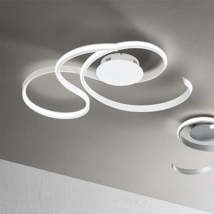 Ondaluce - TWIST, aplică LED de perete reglabilă LED/57W/230V, albă
