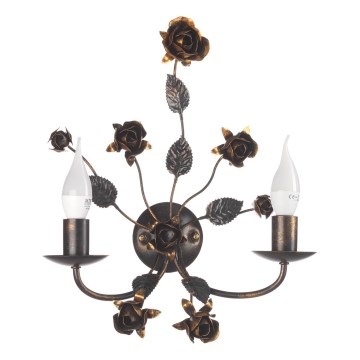 ONLI - Aplica de perete CAROLINA 2xE14/6W/230V bronz