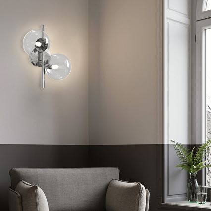 ONLI - Aplică de perete KIMBERLY 2xG9/6W/230V crom lucios