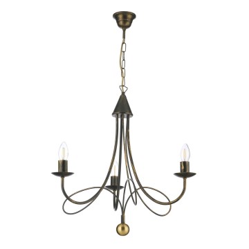 ONLI - Candelabru pe lanț MILVIA 3xE14/6W/230V bronz