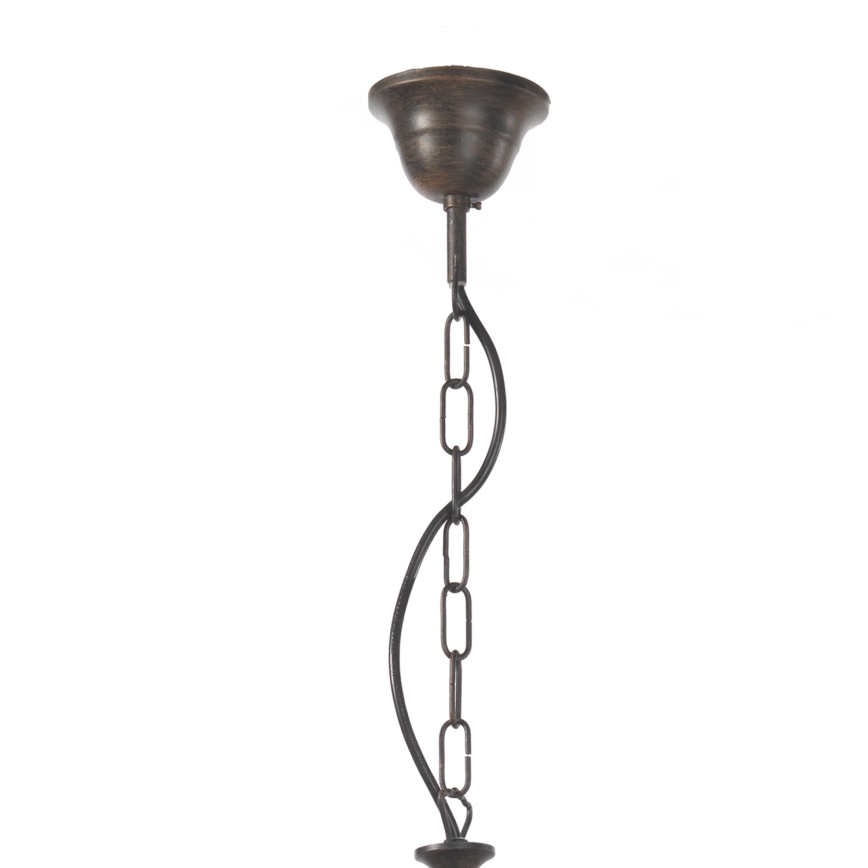 ONLI - Candelabru suspendat pe lanț AGAR 5xE14/6W/230V diam. 80 cm