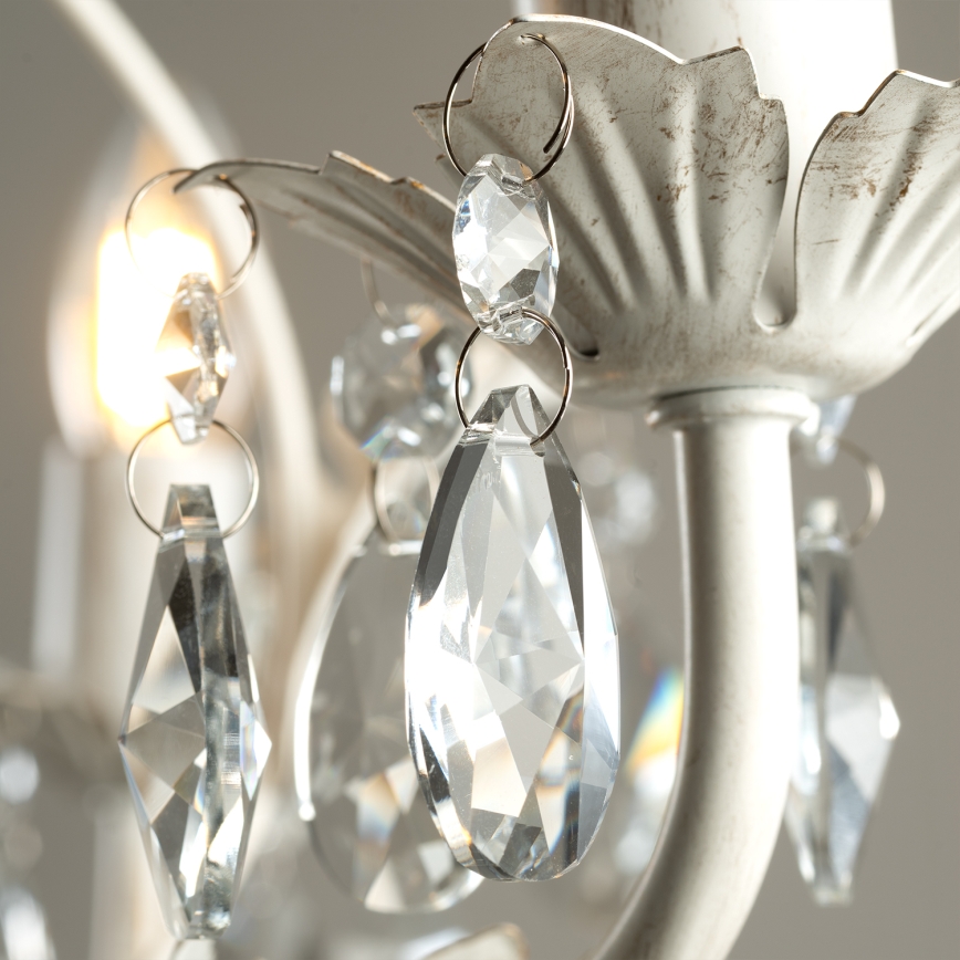 ONLI - Candelabru TERESA cu lanț, 3x E14, 6W, 230V, alb