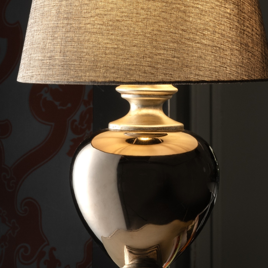 ONLI - Lampă de masă AMADEUS 1xE27/15W/230V gri