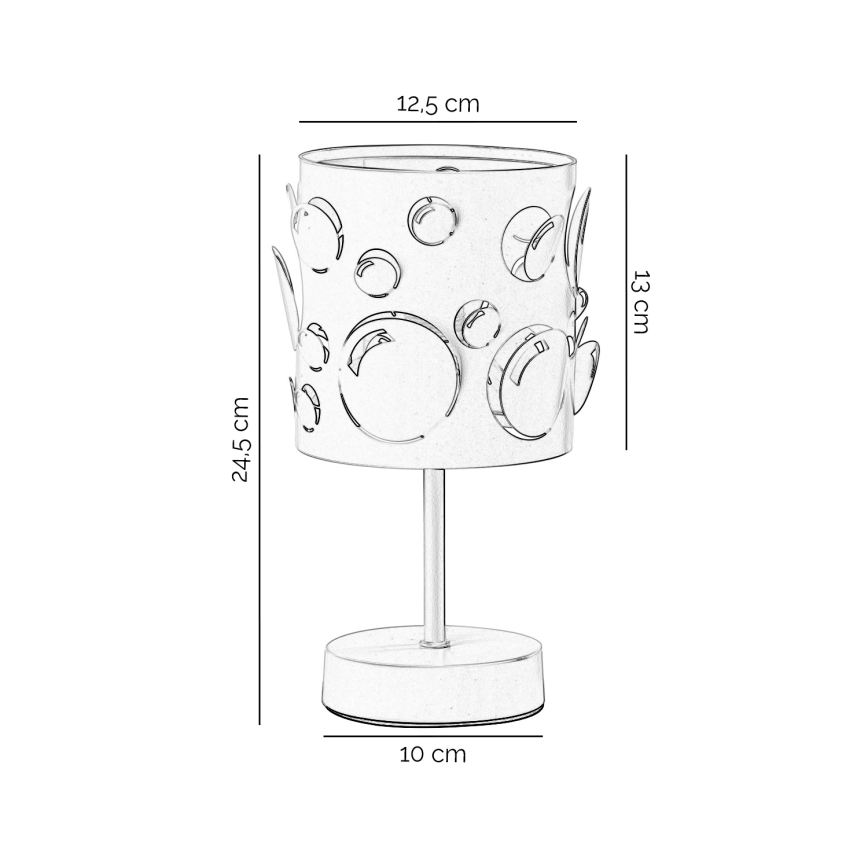 ONLI - Lampă de masă BOLLICINE 1xE14/6W/230V 22 cm albă