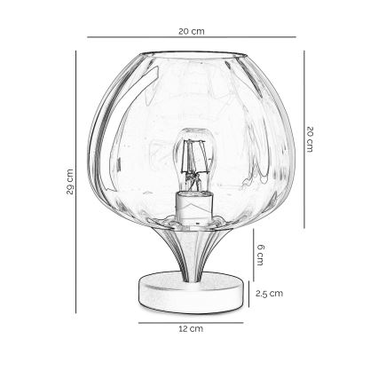 ONLI - Lampă de masă ELIDE 1xE27/15W/230V negru/cupru
