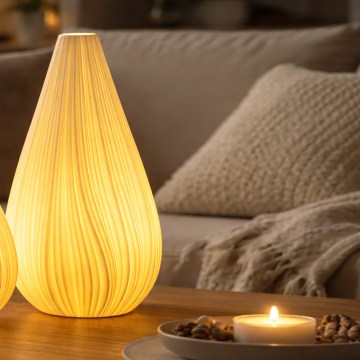 ONLI - Lampă de masă NUVIA 1xE14/6W/230V 32 cm albă