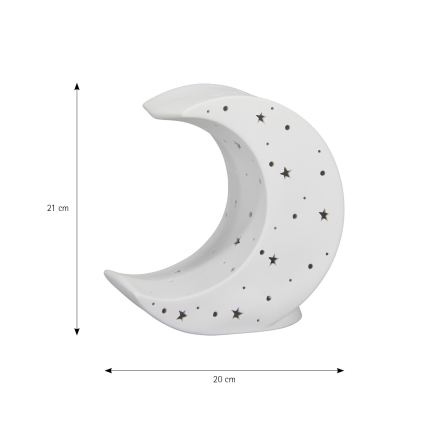 ONLI - Lampă de masă PORCELLANA 1xE14/6W/230V 21 cm lună