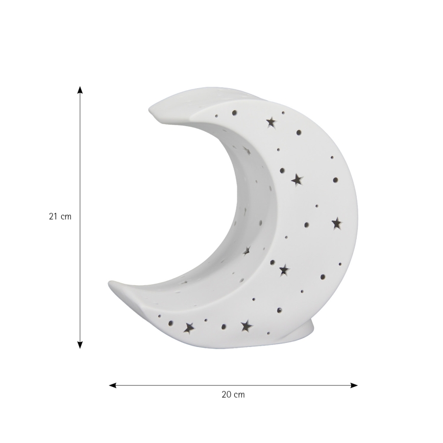 ONLI - Lampă de masă PORCELLANA 1xE14/6W/230V 21 cm lună