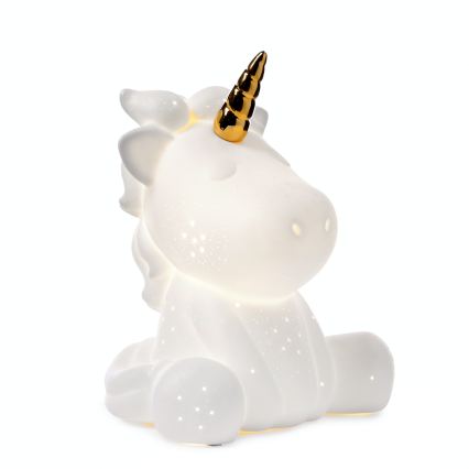 ONLI - Lampă de masă PORCELLANA 1xE14/6W/230V 23,5 cm unicorn