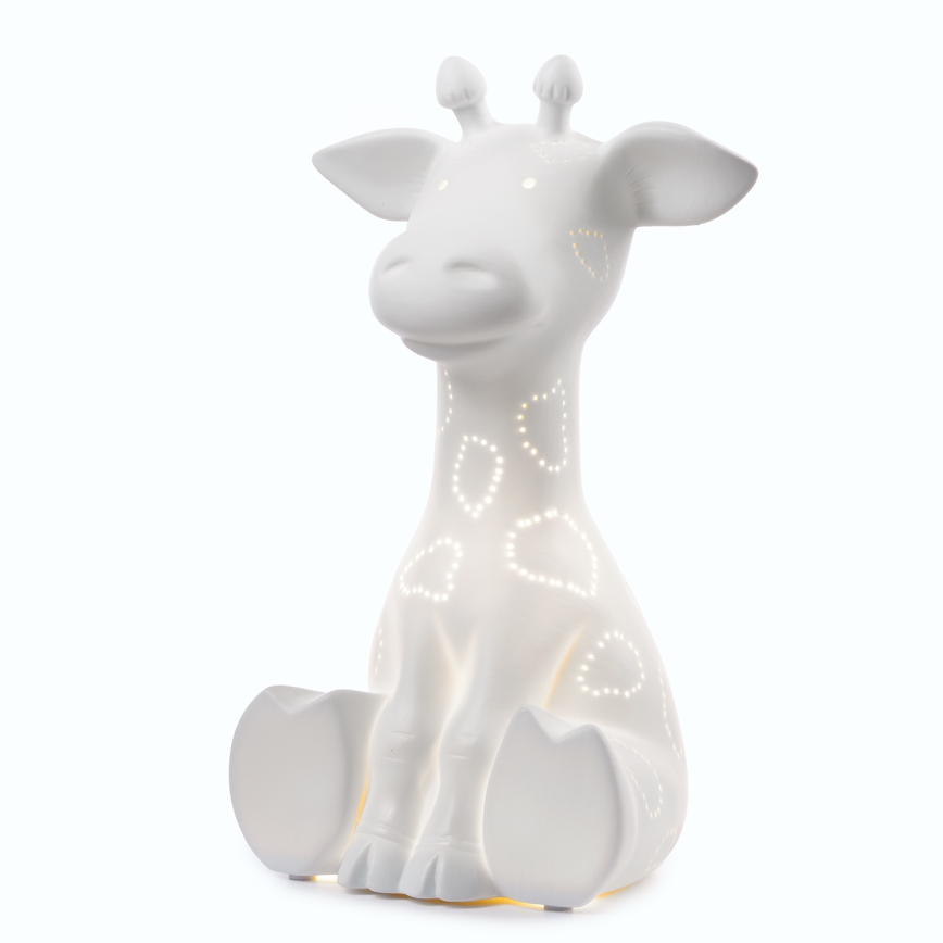 ONLI - Lampă de masă PORCELLANA 1xE14/6W/230V 30 cm girafă