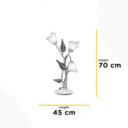ONLI - Lampă de masă VANDA 3xE14/6W/230V 70 cm