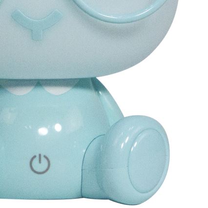 ONLI - Lampă de veghe LED reglabilă pentru copii PUPPIES, LED/3W/230V, 22 cm, iepuraș/albastru