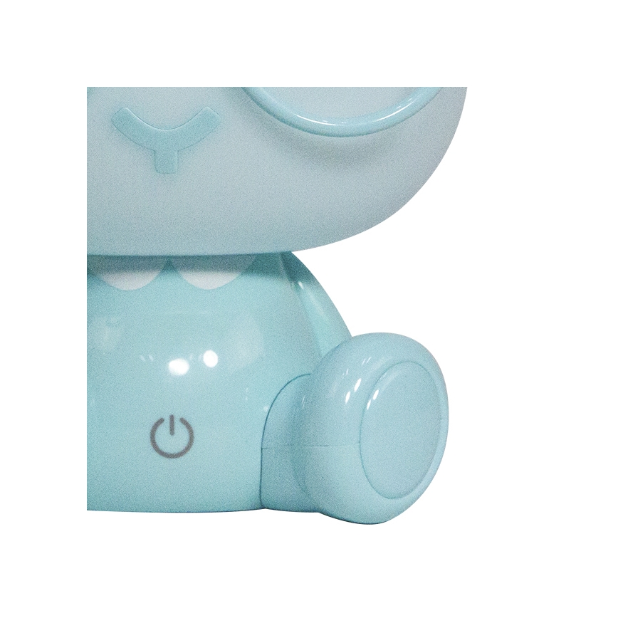 ONLI - Lampă de veghe LED reglabilă pentru copii PUPPIES, LED/3W/230V, 22 cm, iepuraș/albastru