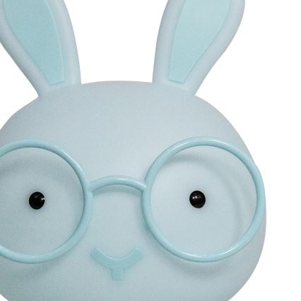 ONLI - Lampă de veghe LED reglabilă pentru copii PUPPIES, LED/3W/230V, 22 cm, iepuraș/albastru