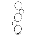ONLI - Lampă de podea LED RINGS, 58 W, 230 V, 4000 K, neagră