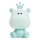 ONLI - Lampă de veghe LED reglabilă pentru copii PUPPIES LED/3W/230V 25 cm hipopotam/verde
