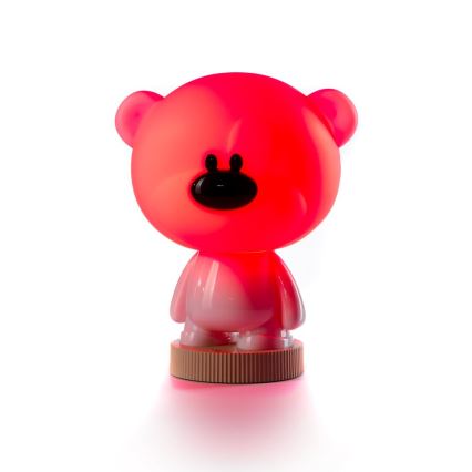 ONLI - Lampă de veghe LED RGB pentru copii PUPPIES LED/3W/USB ursuleț 30 cm
