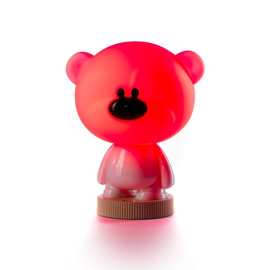 ONLI - Lampă de veghe LED RGB pentru copii PUPPIES LED/3W/USB ursuleț 30 cm