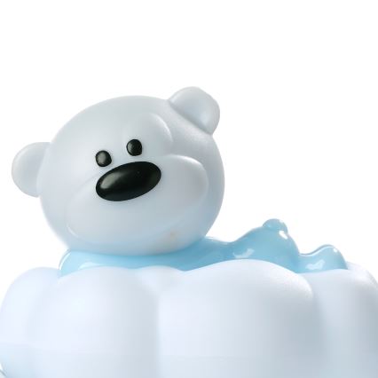 ONLI - Lampă de veghe LED reîncărcabilă pentru copii NUVOLINA LED/2,5W/5V 300 mAh ursuleț/albastru