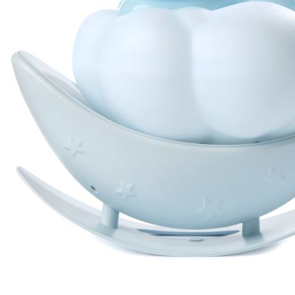 ONLI - Lampă de veghe LED reîncărcabilă pentru copii NUVOLINA LED/2,5W/5V 300 mAh iepuraș/albastru