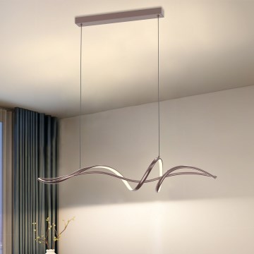 ONLI - Lustră suspendată pe cablu KELLY LED/28W/230V, finisaj cupru