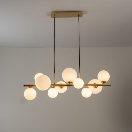 ONLI - Lustra suspendată pe cablu PALOMA 10xG9/3W/230V auriu