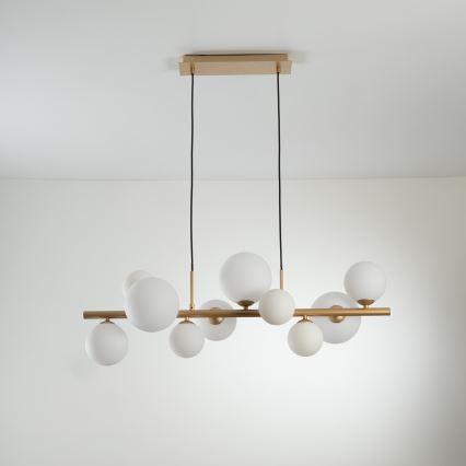 ONLI - Lustra suspendată pe cablu PALOMA 10xG9/3W/230V auriu