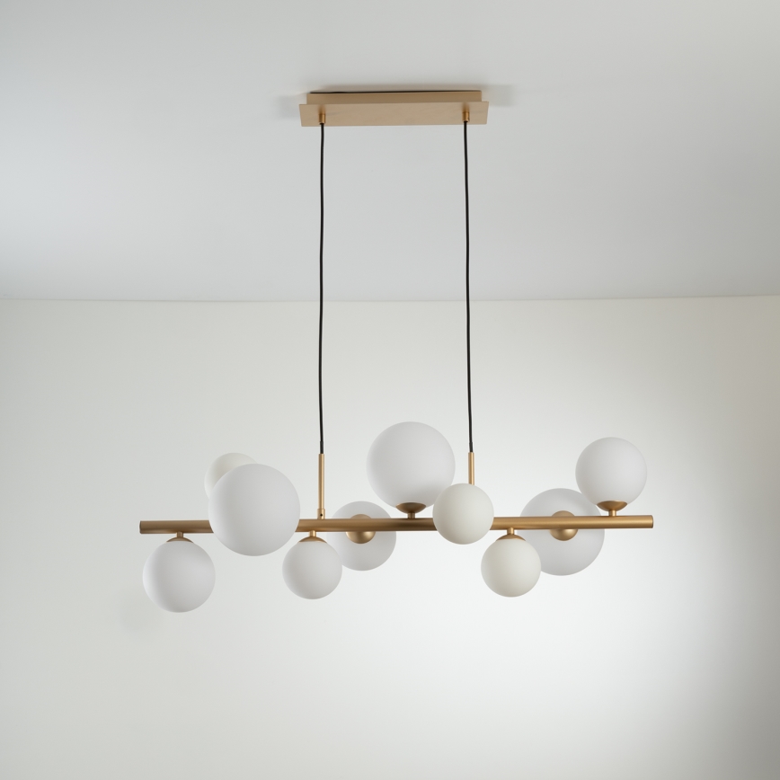 ONLI - Lustra suspendată pe cablu PALOMA 10xG9/3W/230V auriu