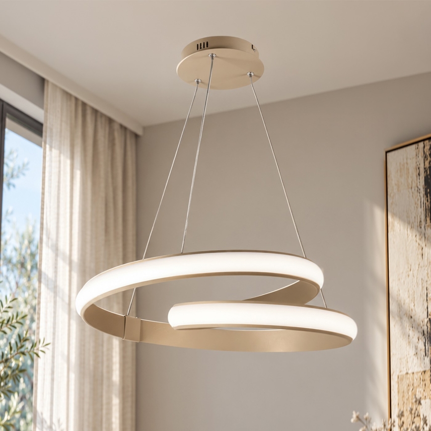 ONLI - lustru cu LED suspendat pe cablu MATISSE LED/40W/230V bej
