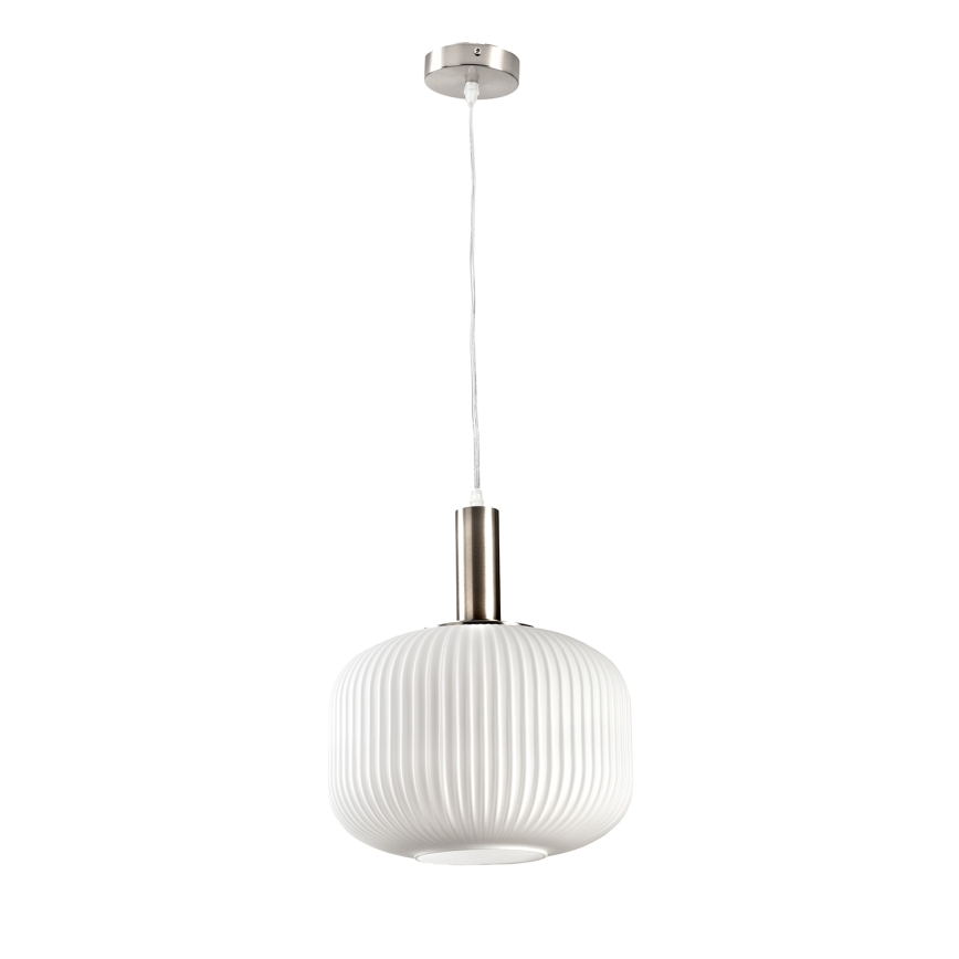ONLI - Pendul cu cablu DOROTY, 1xE27/15W/230V, alb/crom lucios