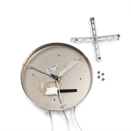 ONLI - Pendul DOROTY 3xE27/15W/230V, alb/crom lucios