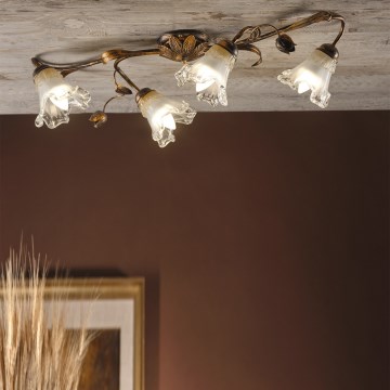 ONLI - Plafonieră ARIANNA 4xE14/6W/230V, bronz